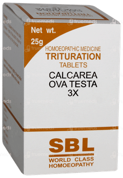Sbl Calcarea Ova Testa 3x Trituration Tablet 25gm