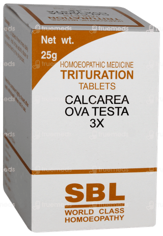 Sbl Calcarea Ova Testa 3x Trituration Tablet 25gm