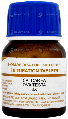 Sbl Calcarea Ova Testa 3x Trituration Tablet 25gm