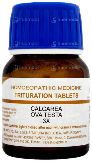 Sbl Calcarea Ova Testa 3x Trituration Tablet 25gm