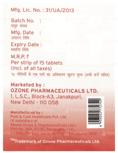 Ozocil T Tablet 15