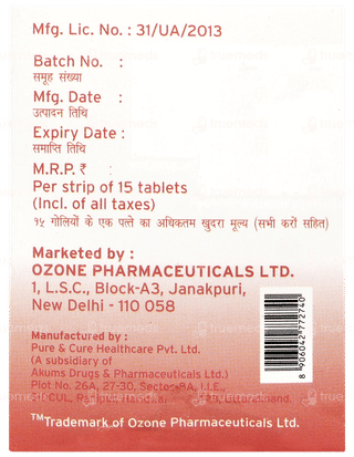 Ozocil T Tablet 15