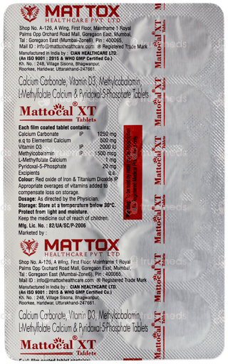 Mattocal Xt Tablet 10