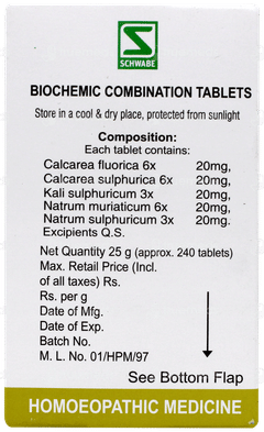 Dr Willmar Schwabe Bio Combination Bc 20 Tablet 25gm