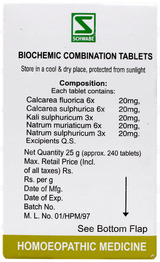 Dr Willmar Schwabe Bio Combination Bc 20 Tablet 25gm