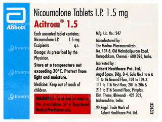 Acitrom 1.5 Tablet 30