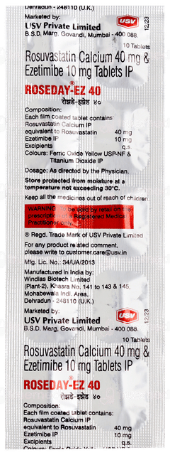 Roseday Ez 40 Tablet 10