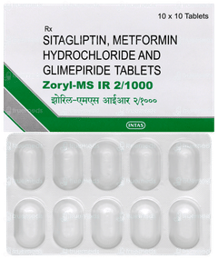 Zoryl Ms Ir 2/1000 Tablet 10 Zoryl Ms Ir 2/1000 Tablet 10