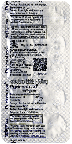 Pyricool 650 Tablet 10 Pyricool 650 Tablet 10