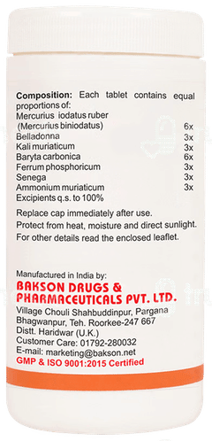 Baksons Throat Aid Tablet 110Gm