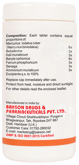Baksons Throat Aid Tablet 110Gm