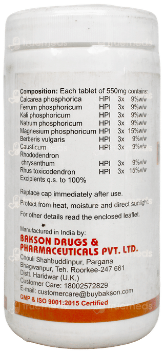 Baksons Rheum Aid Tablet 110Gm
