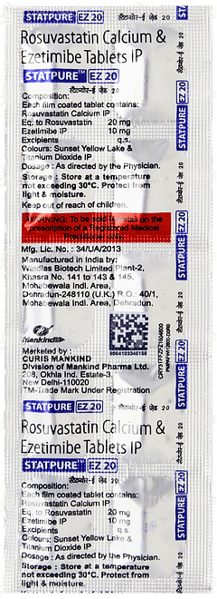 Statpure Ez 20 Tablet 10 Statpure Ez 20 Tablet 10