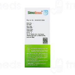 Simolimus 1.0 Tablet 10 Simolimus 1.0 Tablet 10