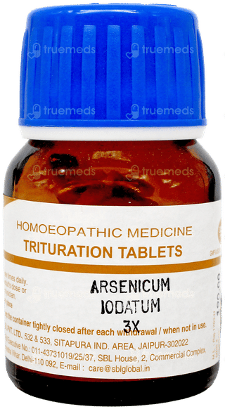 Sbl Arsenicum Iodatum 3X Trituration Tablet 25Gm