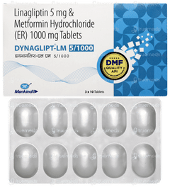 Dynaglipt Lm 5/1000 Tablet 10