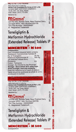 Mincriten M 500 Tablet 10
