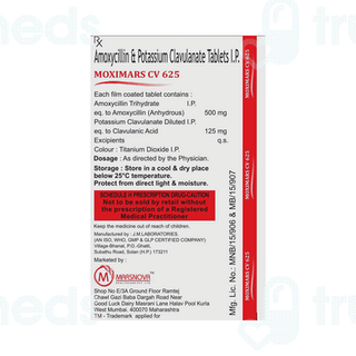 Moximars Cv 625 Tablet 10