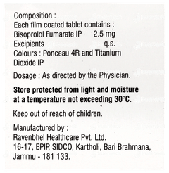 Bisotrak 2.5mg Tablet 10