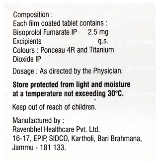 Bisotrak 2.5mg Tablet 10