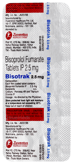 Bisotrak 2.5mg Tablet 10
