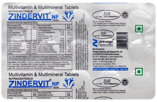 Zindervit Nf Tablet 15