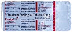 Piroxigod 20 Sublingual Tablet 10