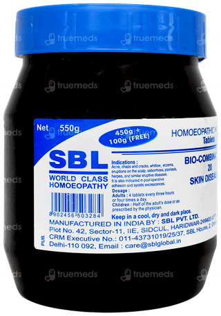 Sbl Bio Combination 20 Tablet 450gm + 100gm Free