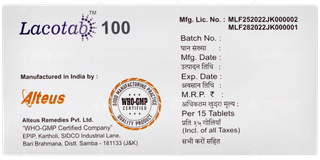 Lacotab 100 Tablet 15
