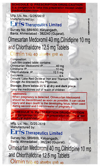Olmin Trio 40 Tablet 15
