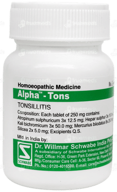 Dr Willmar Schwabe Alpha Tons Tablet 20gm
