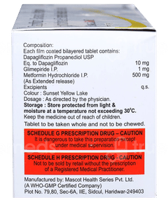 Sugaflo Gm 1 Tablet 15 Sugaflo Gm 1 Tablet 15