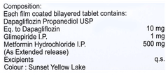Sugaflo Gm 1 Tablet 15 Sugaflo Gm 1 Tablet 15
