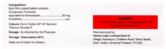 Vonohenz 20mg Tablet 10