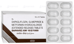 Dapavel GM 10/2/1000mg Tablet 10 Dapavel GM 10/2/1000mg Tablet 10