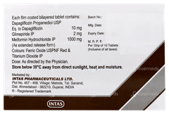 Dapavel GM 10/2/1000mg Tablet 10 Dapavel GM 10/2/1000mg Tablet 10