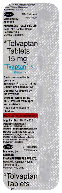 Tvaptan 15 Tablet 10 Tvaptan 15 Tablet 10