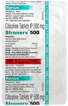 Stronerv 500 Tablet 10 Stronerv 500 Tablet 10