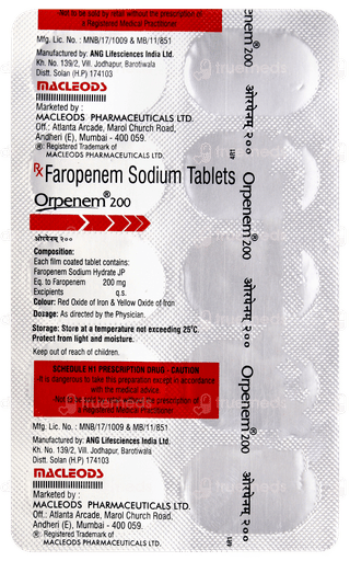 Orpenem 200 Tablet 10