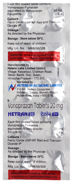 Hetran 20 Tablet 10