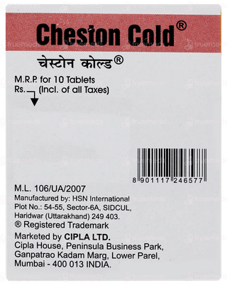 Cheston Cold New Formula Tablet 10