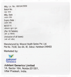 Telmijub Mcl 25 Tablet 10