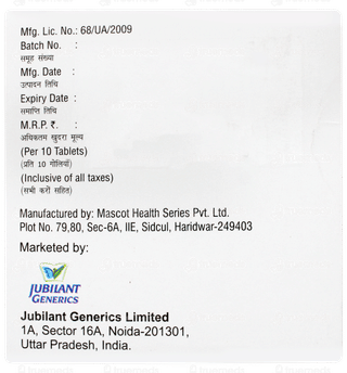 Telmijub Mcl 25 Tablet 10