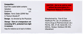 Apixanux 5 Tablet 10