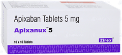 Apixanux 5 Tablet 10 Apixanux 5 Tablet 10
