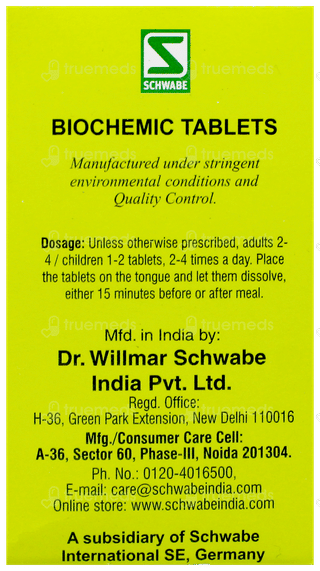 Dr Willmar Schwabe Calcarea Sulphurica 6x Biochemic Tablet 25gm