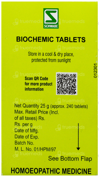 Dr Willmar Schwabe Calcarea Sulphurica 6x Biochemic Tablet 25gm