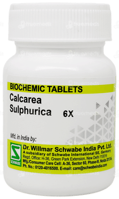 Dr Willmar Schwabe Calcarea Sulphurica 6x Biochemic Tablet 25gm