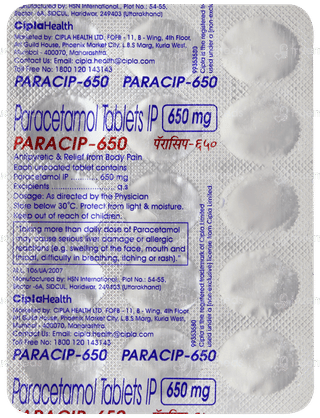 Paracip 650 Tablet 15