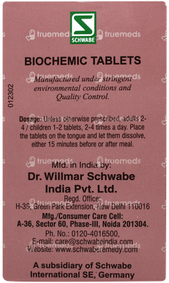 Dr Willmar Schwabe Natrum Sulphuricum 6x Biochemic Tablet 25gm